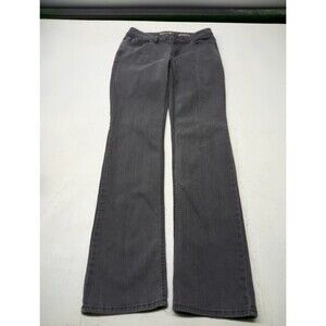 Sonoma Life + Style Bootcut Jeans Women's Size 8L Mid Rise Black Patterned Pocke